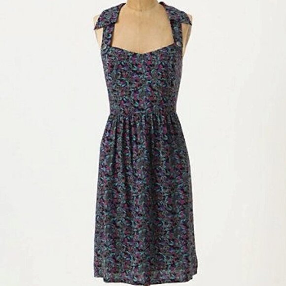 Anthropologie Maple "shirt the issue" Midi dress Size 8 GUC - Picture 11 of 12